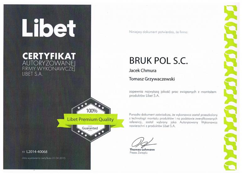 Certyfikat LIBET